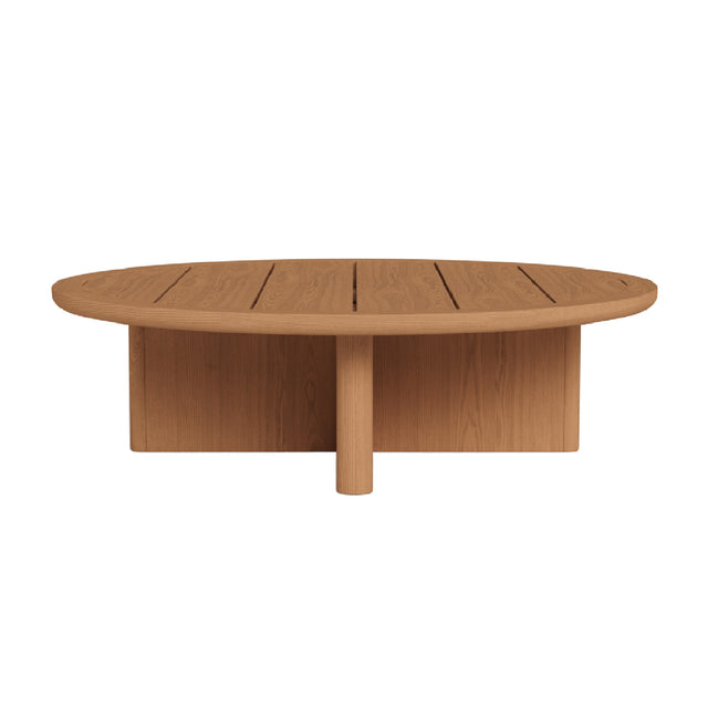Outdoor Round Teak Coffee Table | Andrew Martin Caicos | Oroa.com