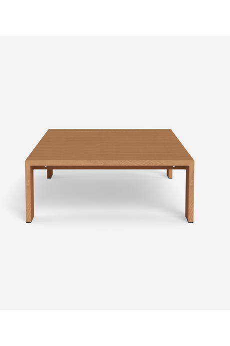 Outdoor Slatted Teak Coffee Table | Andrew Martin Bora | Oroa.com