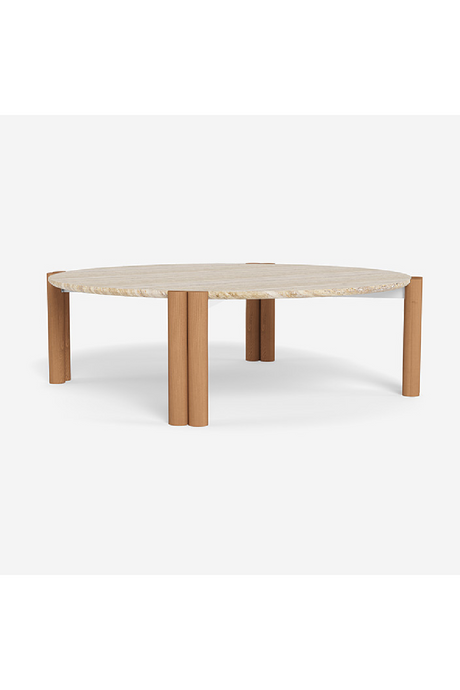 Travertine Outdoor Coffee Table | Andrew Martin Cove | Oroa.com