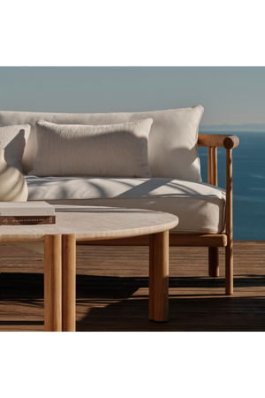 Travertine Outdoor Coffee Table | Andrew Martin Cove | Oroa.com