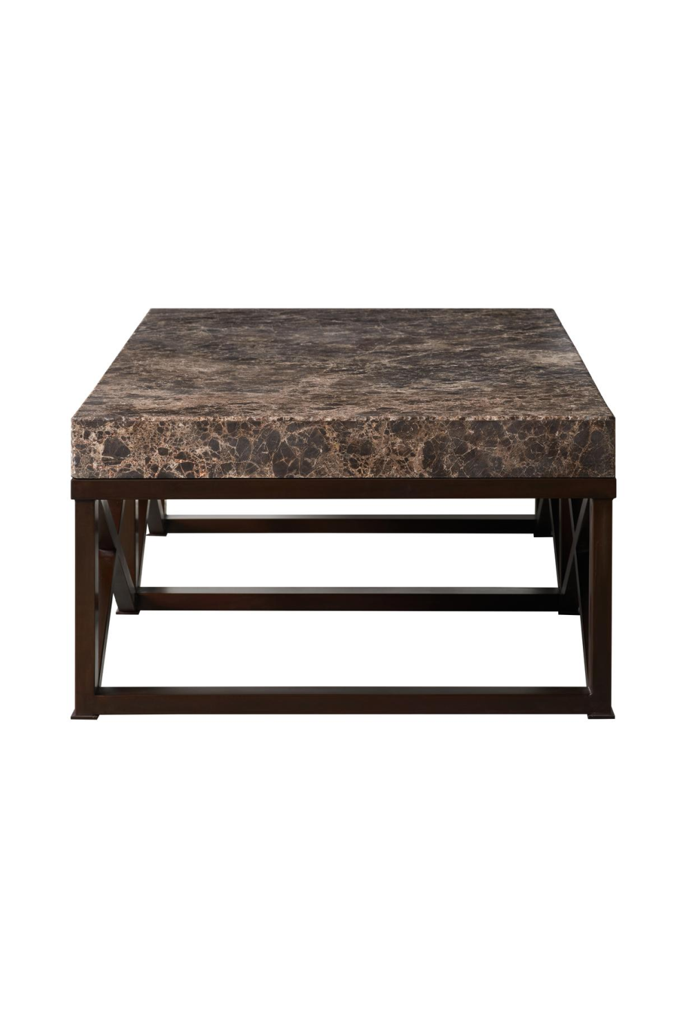 Dark Brown Marble Coffee Table |Andrew Martin Giorgio | Oroa.com