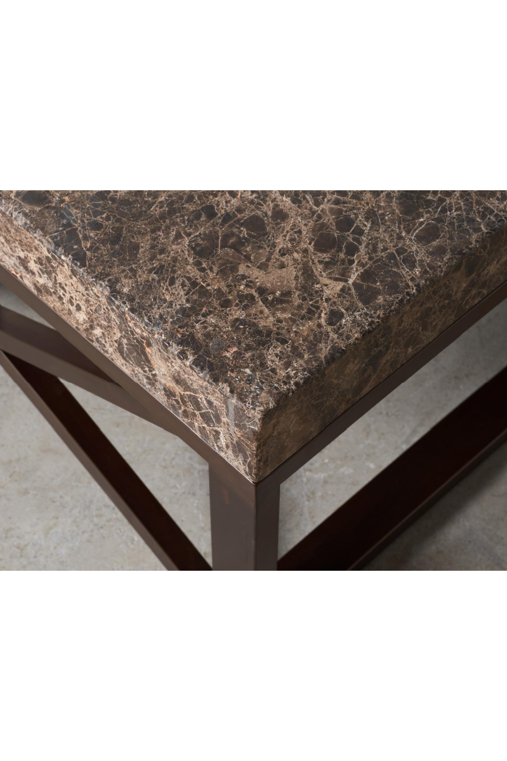 Dark Brown Marble Coffee Table |Andrew Martin Giorgio | Oroa.com