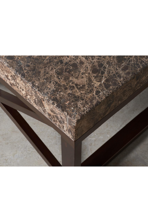 Dark Brown Marble Coffee Table |Andrew Martin Giorgio | Oroa.com