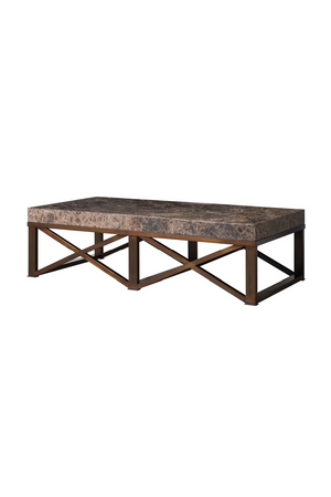 Dark Brown Marble Coffee Table |Andrew Martin Giorgio | Oroa.com