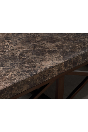 Dark Brown Marble Coffee Table |Andrew Martin Giorgio | Oroa.com