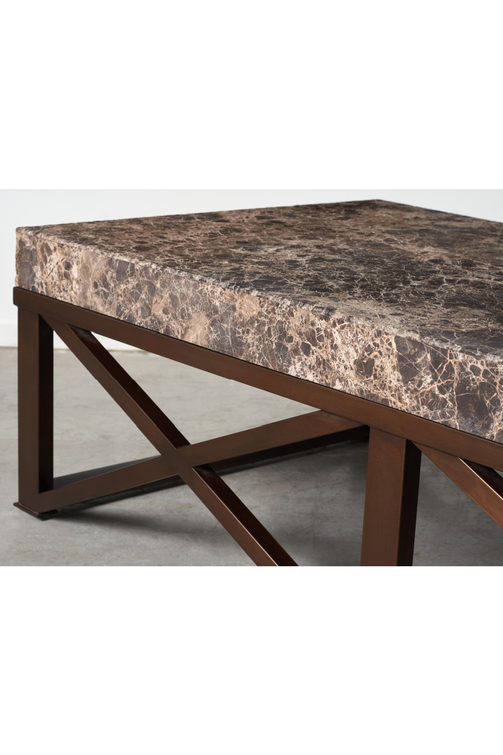 Dark Brown Marble Coffee Table |Andrew Martin Giorgio | Oroa.com