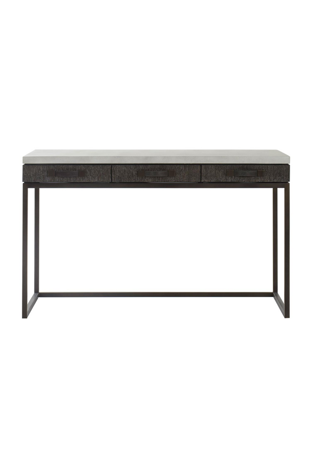 Concrete Top 3-Drawer Desk | Andrew Martin Emerson | Oroa.com