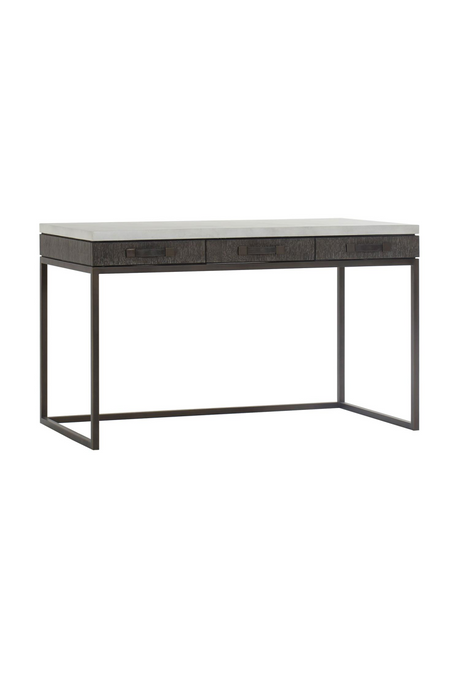 Concrete Top 3-Drawer Desk | Andrew Martin Emerson | Oroa.com