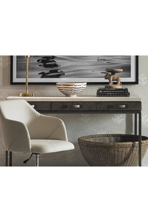 Concrete Top 3-Drawer Desk | Andrew Martin Emerson | Oroa.com