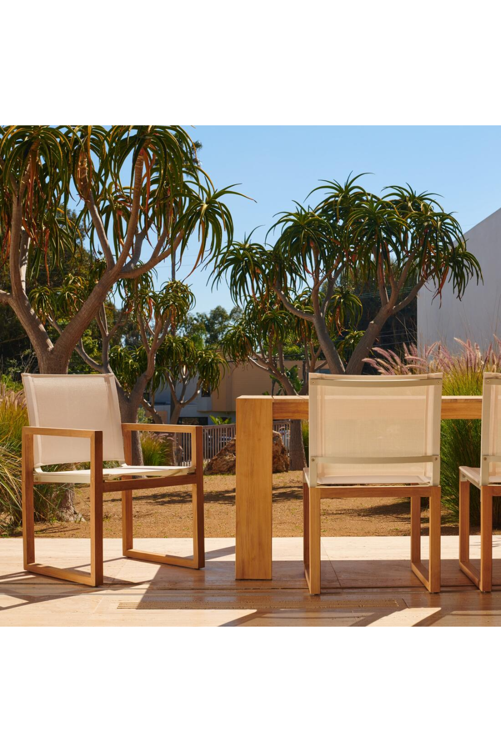 Slatted Teak Outdoor Dining Table | Andrew Martin Hayman | Oroa.com