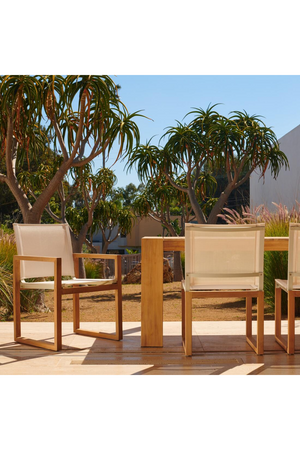Slatted Teak Outdoor Dining Table | Andrew Martin Hayman | Oroa.com