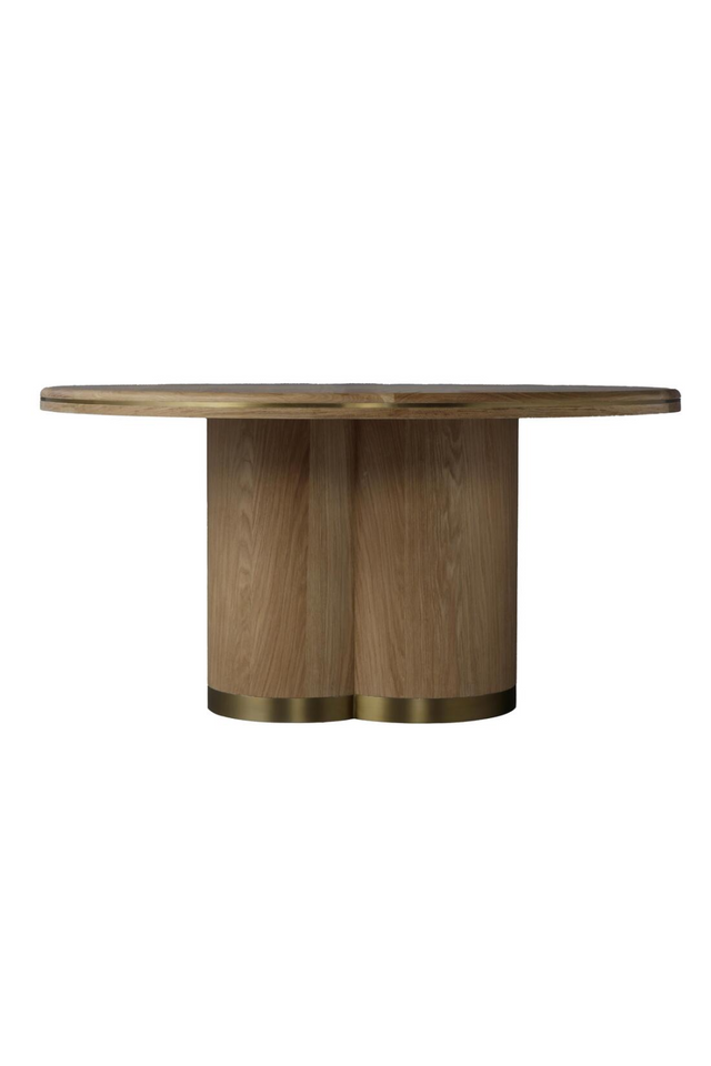 Natural Oak Pedestal Dining Table | Andrew Martin Angelo | Oroa.com