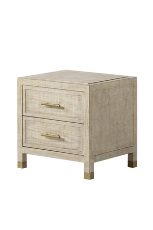 2 Drawer Natural Nightstand | Andrew Martin Raffles | OROA.com