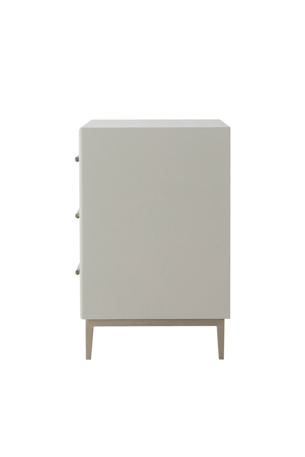 Gray Shagreen Three Drawer Nightstand | Andrew Martin Alice | OROA.com