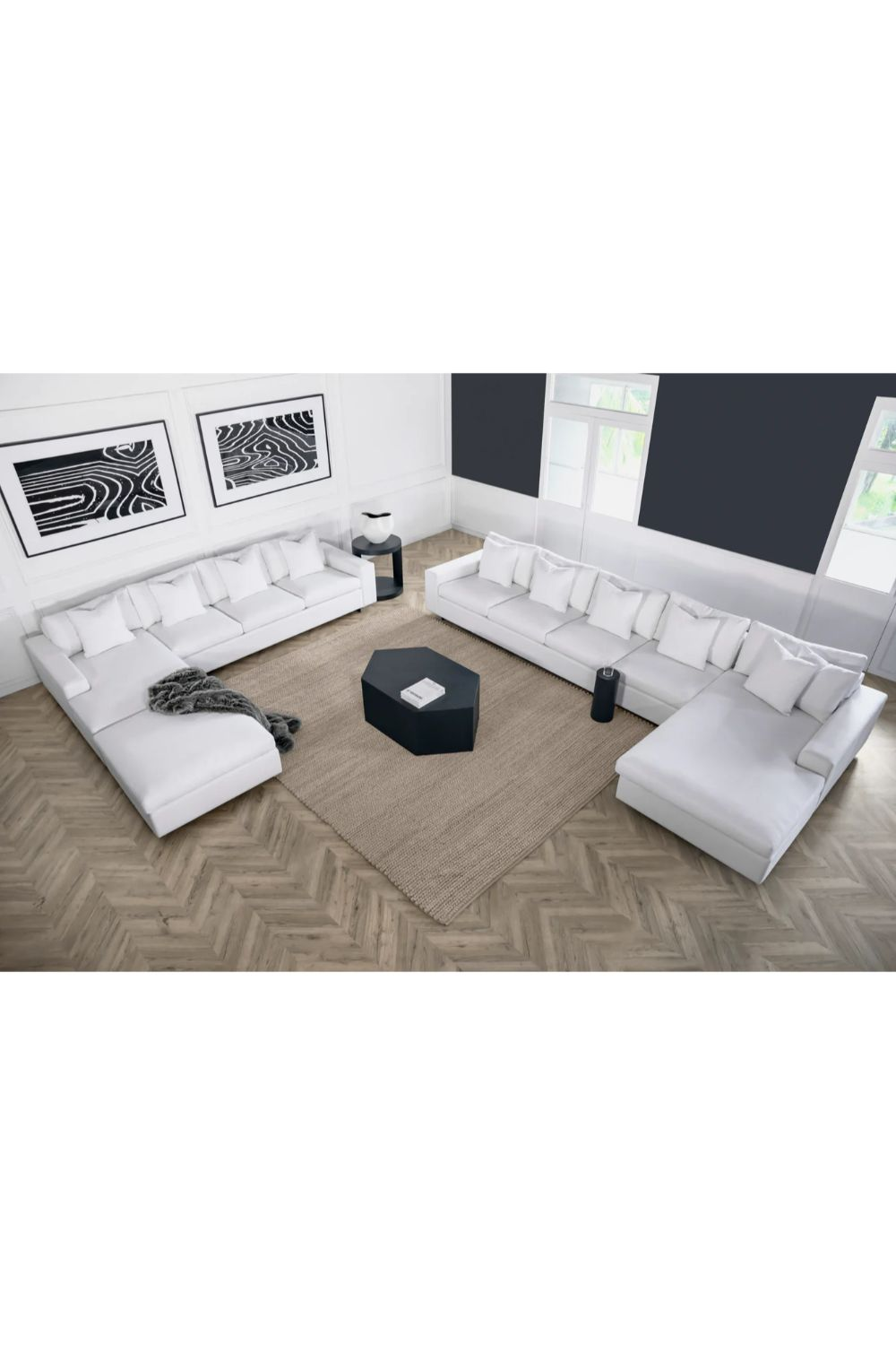 Modern White Modular Sofa | Andrew Martin Jackson