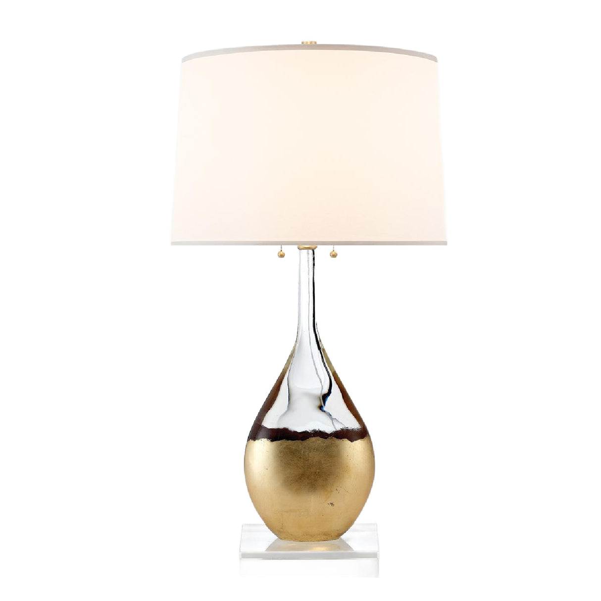   White Silk Crystal Table Lamp | Oroa.com