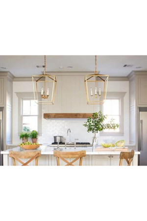 Iron Framed Candle Pendant Lamp | Andrew Martin Darlana | Oroa.com