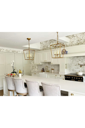 Iron Framed Candle Pendant Lamp | Andrew Martin Darlana | Oroa.com