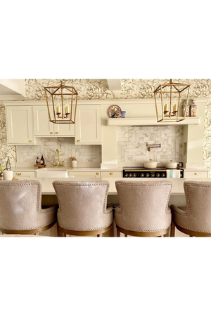 Iron Framed Candle Pendant Lamp | Andrew Martin Darlana | Oroa.com