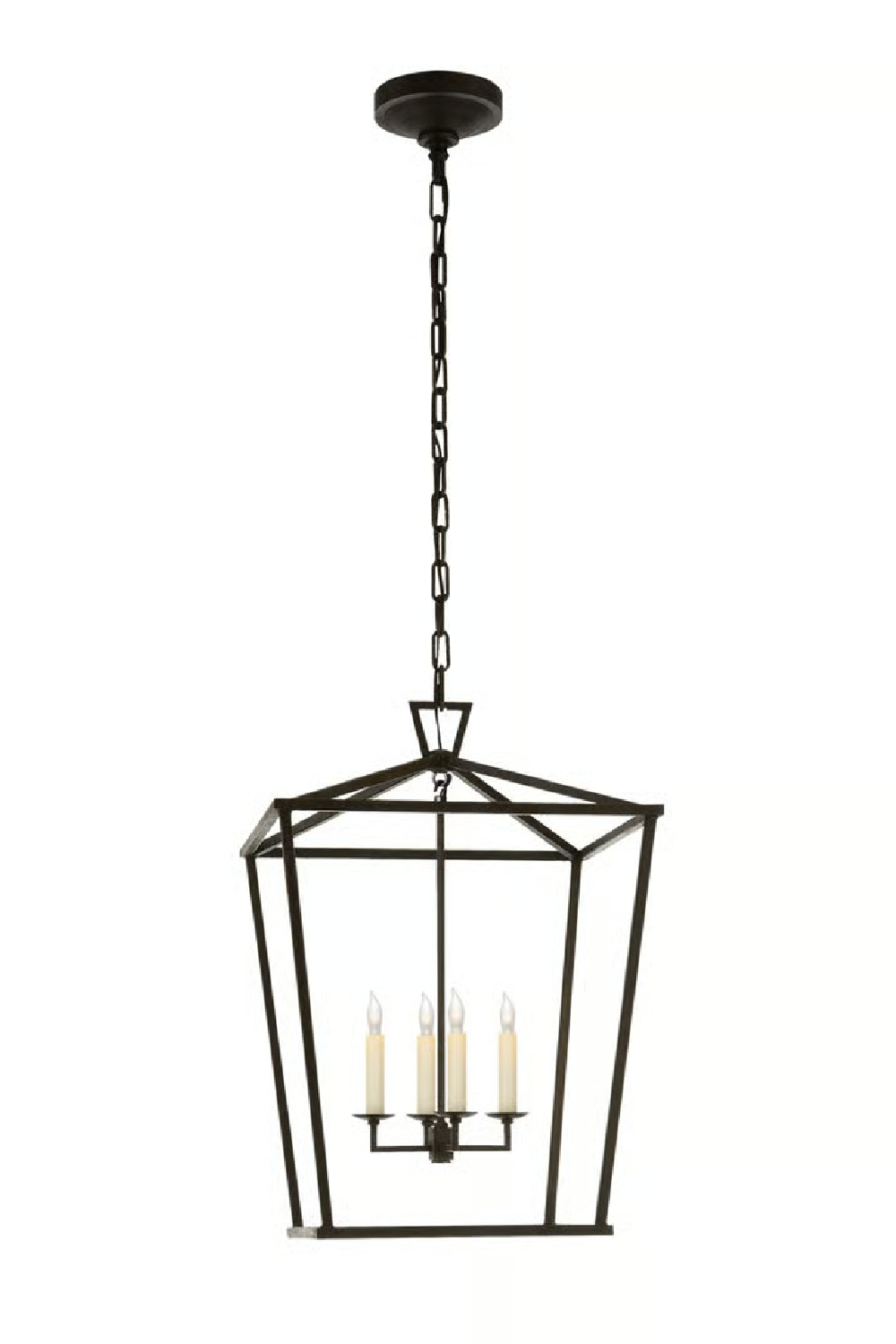 Iron Framed Candle Pendant Lamp | Andrew Martin Darlana | Oroa.com