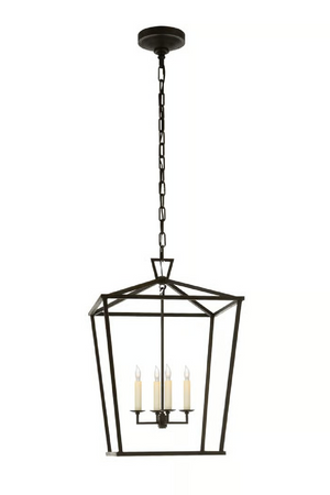 Iron Framed Candle Pendant Lamp | Andrew Martin Darlana | Oroa.com