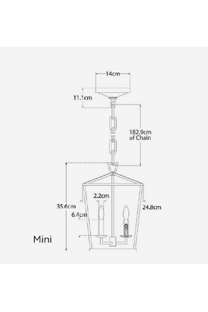 Iron Framed Candle Pendant Lamp | Andrew Martin Darlana | Oroa.com