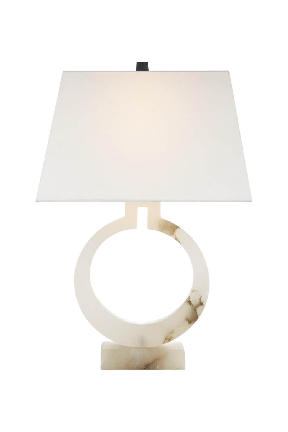 White Circular Base Modern Table Lamp | Andrew Martin Ring Form | Oroa.com