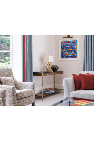 Circular Base Modern Table Lamp | Andrew Martin Ring Form | OROA.com