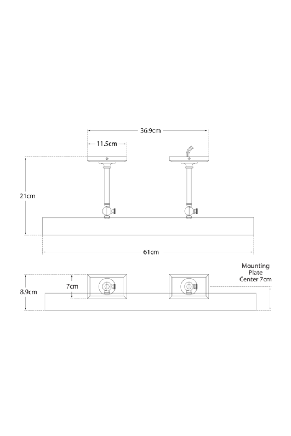 Tubular Gold Wall Light S | Andrew Martin Cabinet Maker's | Oroa.com
