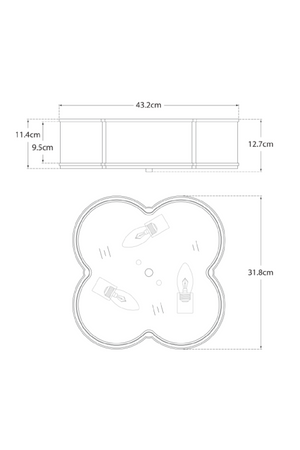 Clover-Shaped Ceiling Lamp | Andrew Martin Basil | Oroa.com