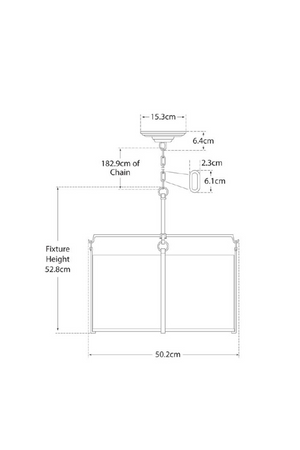 White Linen Pendant Lamp | Andrew Martin Aspen | Oroa.com