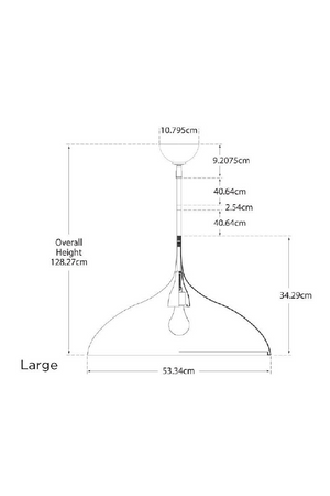 Gold Interior Pendant Lamp | Andrew Martin Agnes | Oroa.com