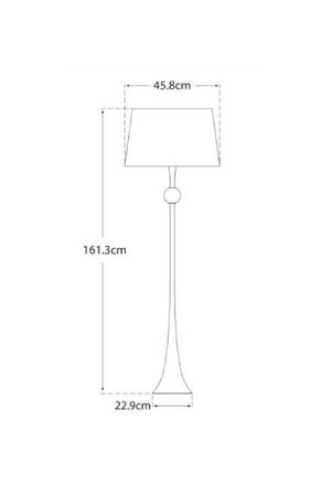 Trumpet Base Floor Lamp | Andrew Martin Dover | Woodfurniture.com