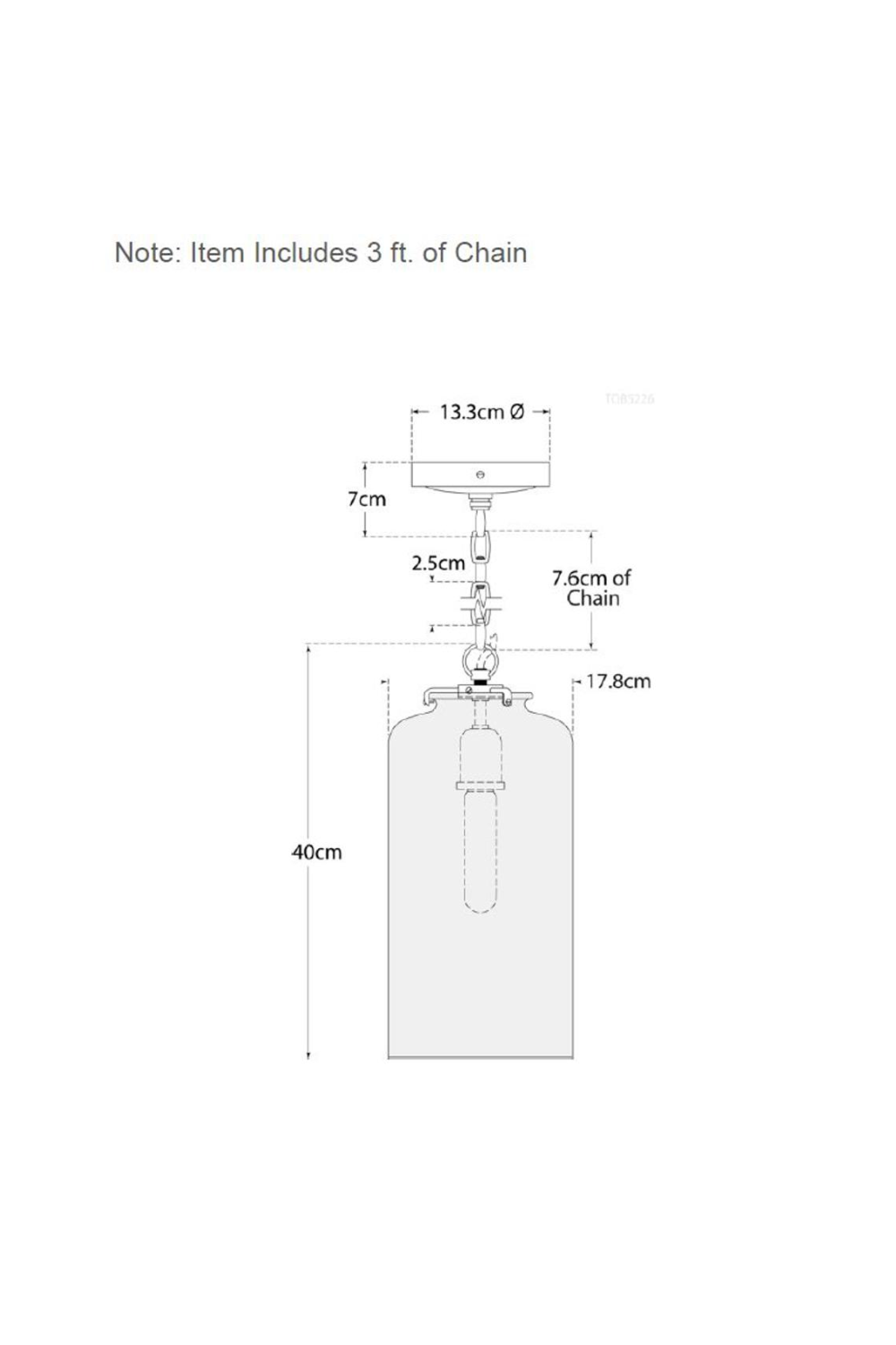 Clear Glass Pendant Light | Andrew Martin Katie | Oroa.com