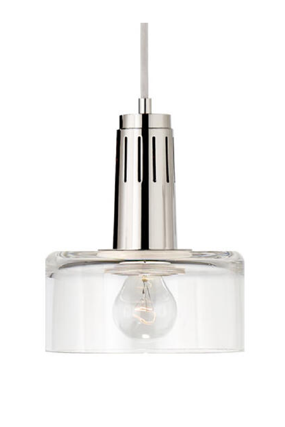 Industrial Style Glass Pendant Lamp | Andrew Martin Iris | Oroa.com
