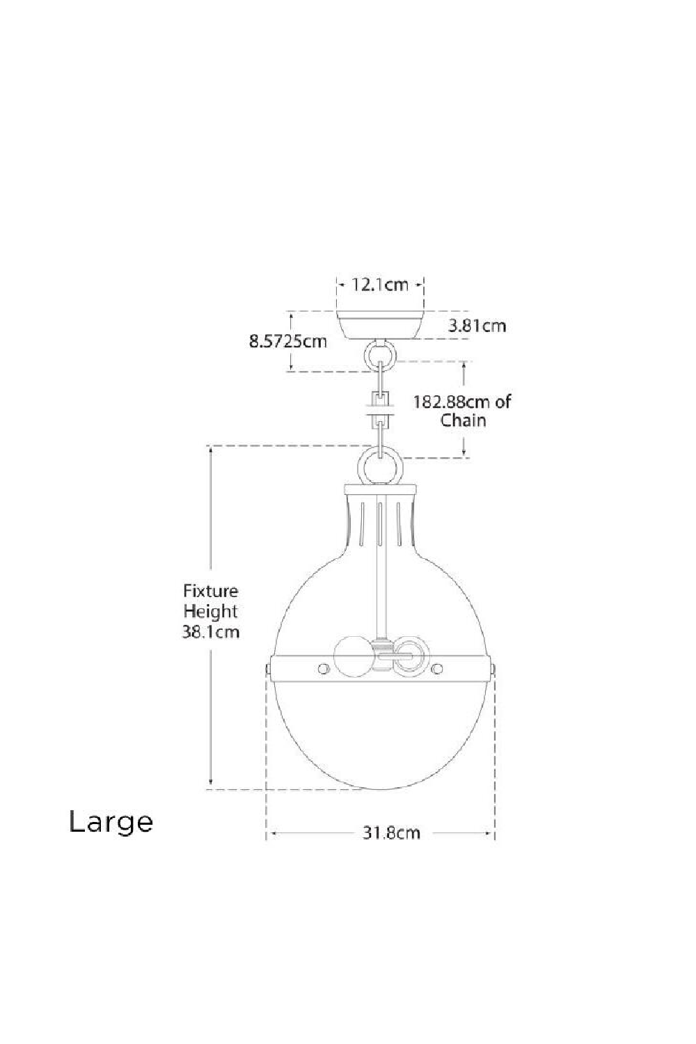 White Glass Ball Pendant Lamp | Andrew Martin Hicks | Oroa.com