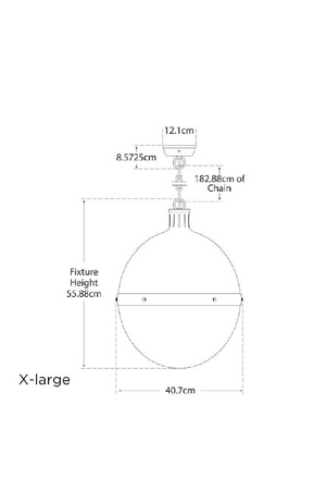 White Glass Ball Pendant Lamp | Andrew Martin Hicks | Oroa.com