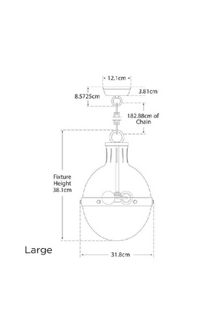 White Glass Ball Pendant Lamp | Andrew Martin Hicks | Oroa.com