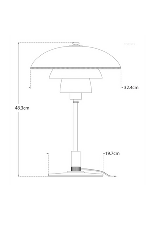Art Deco Tiered Desk Lamp | Andrew Martin Whitman | Oroa.com