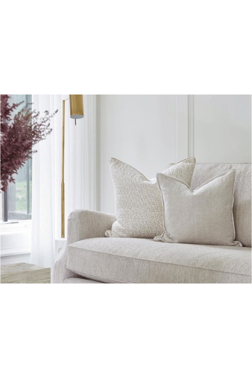 White Marble Base Floor Lamp | Andrew Martin Alma | Oroa.com