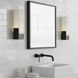   Antique Brass Frosted Glass Wall Light | Oroa.com