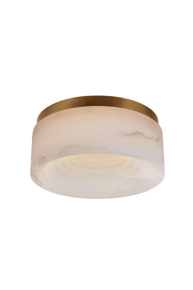 Inverted Round Alabaster Ceiling Lamp | Andrew Martin Otto | Oroa.com