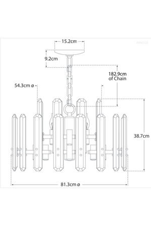Tiered Crystal Chandelier | Andrew Martin Bonnington | Oroa.com