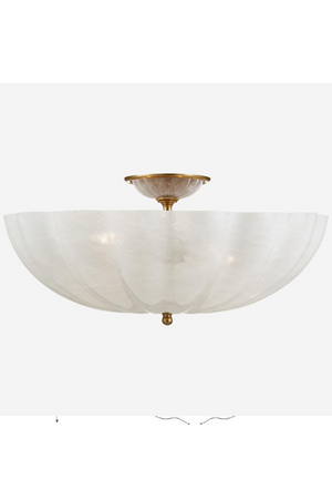Scalloped Glass Bowl Ceiling Lamp | Andrew Martin Rosehill | Oroa.com