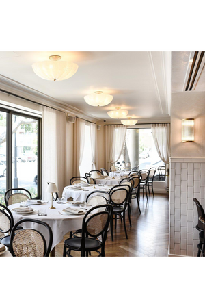 Scalloped Glass Bowl Ceiling Lamp | Andrew Martin Rosehill | Oroa.com