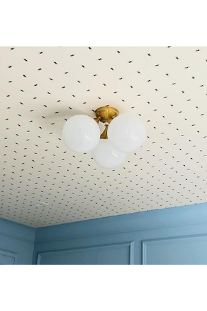 Triple Glass Globes Ceiling Lamp | Andrew Martin Cristol | Oroa.com