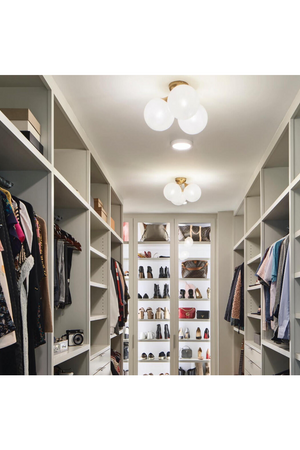 Triple Glass Globes Ceiling Lamp | Andrew Martin Cristol | Oroa.com