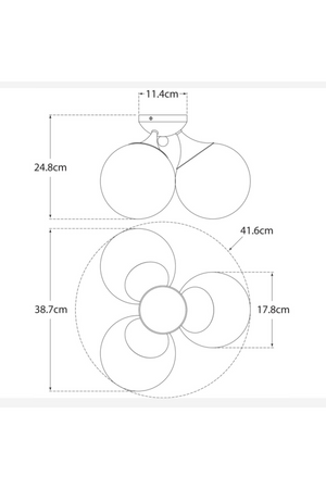 Triple Glass Globes Ceiling Lamp | Andrew Martin Cristol | Oroa.com
