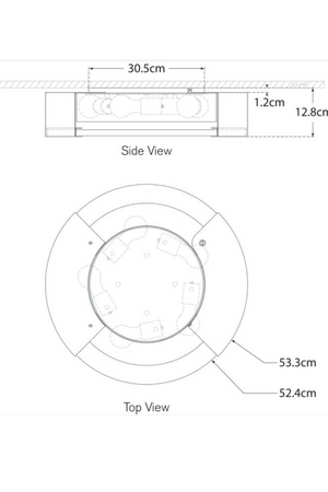 Round Alabaster Ceiling Lamp | Andrew Martin Melange | Oroa.com