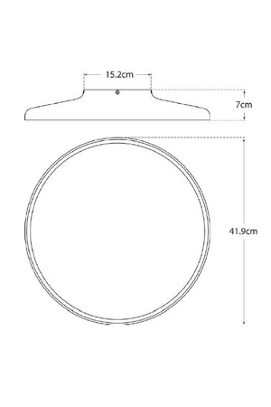 Frosted Round Ceiling Lamp | Andrew Martin Dot | Oroa.com